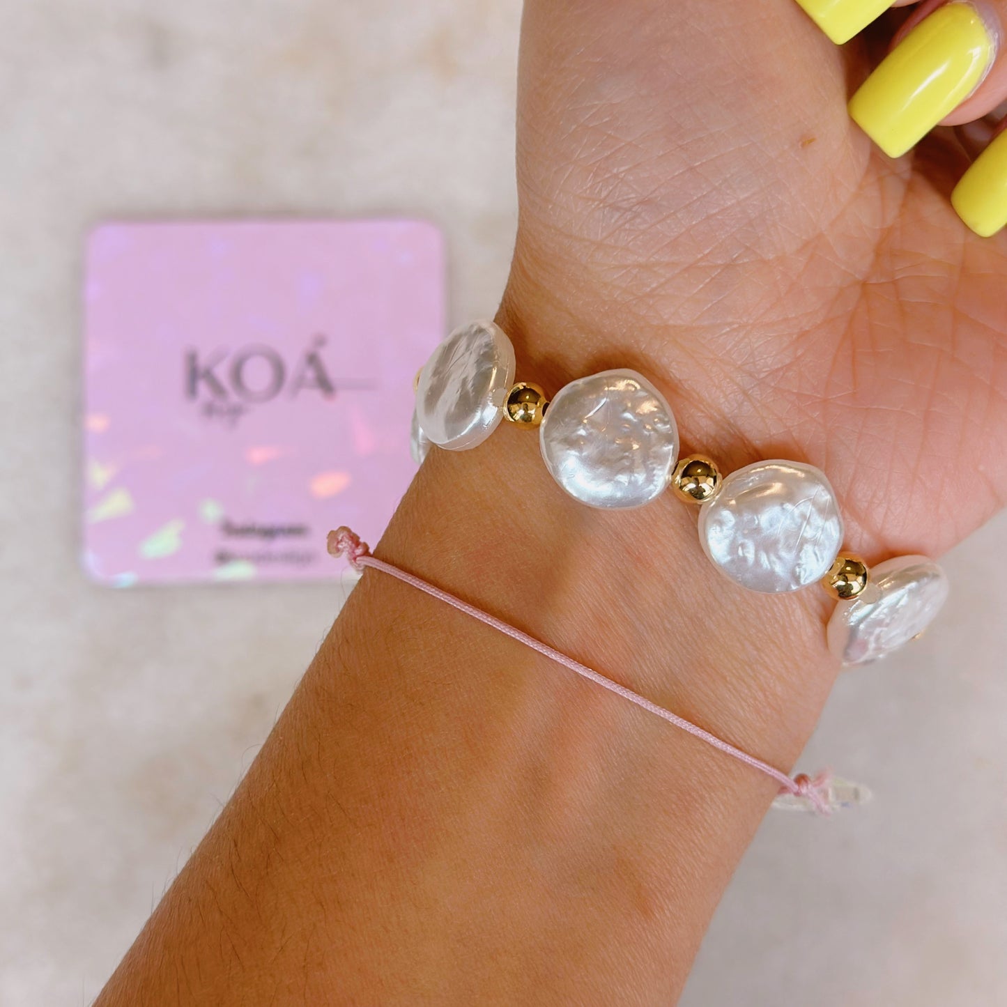 Pulsera de perlas ⭐️