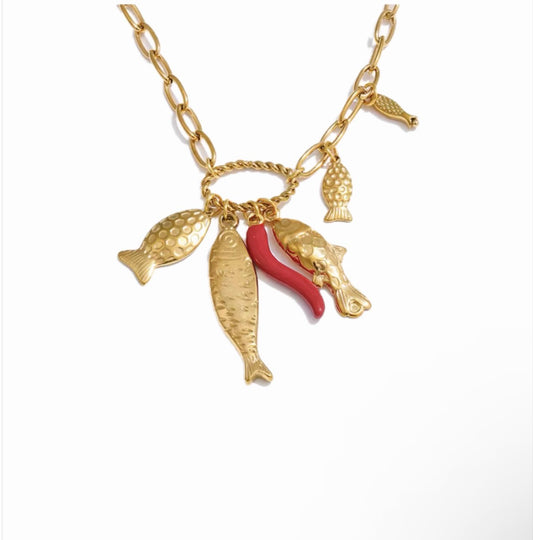 Fortune Tide Necklace 🌶️🐟