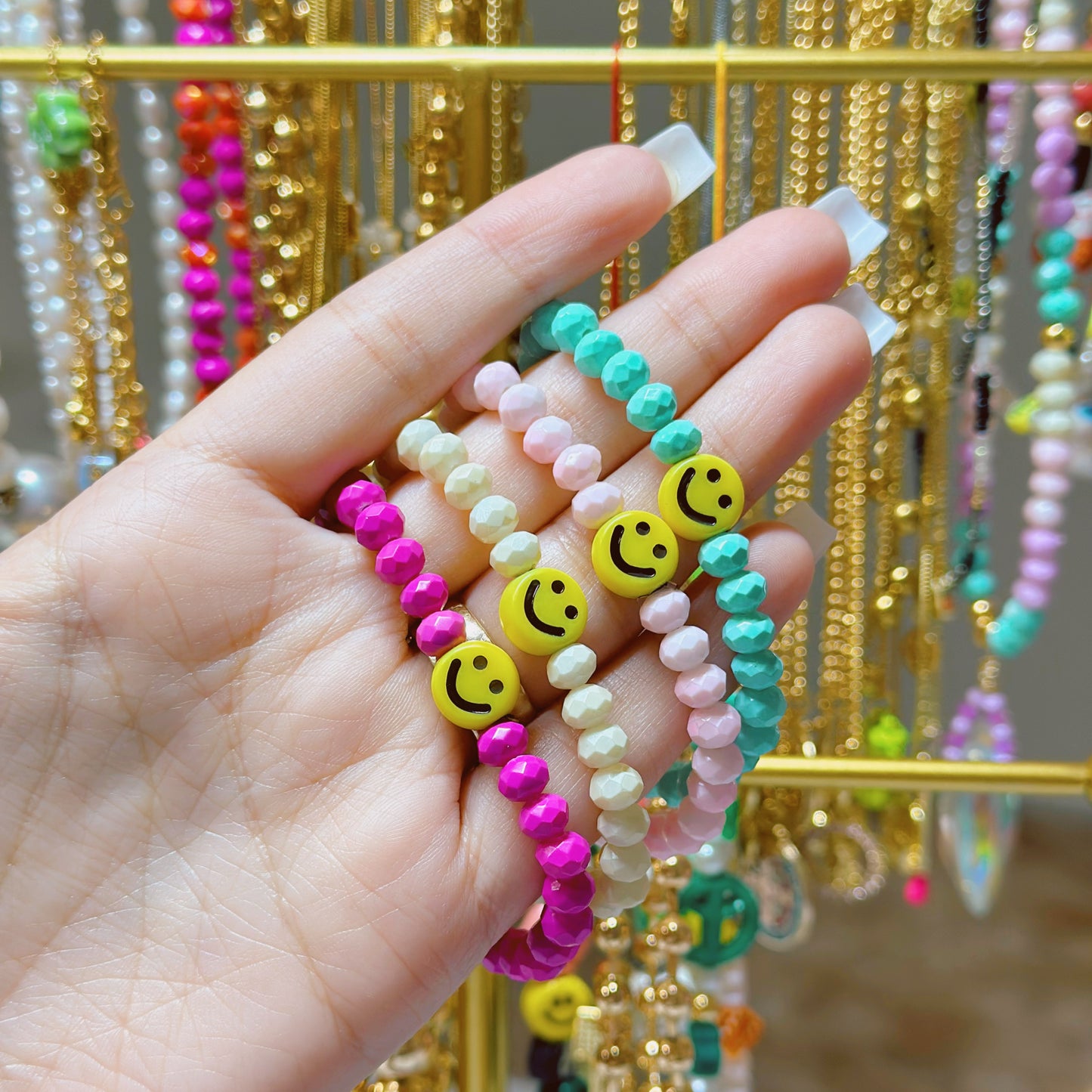 Happy face bracelets