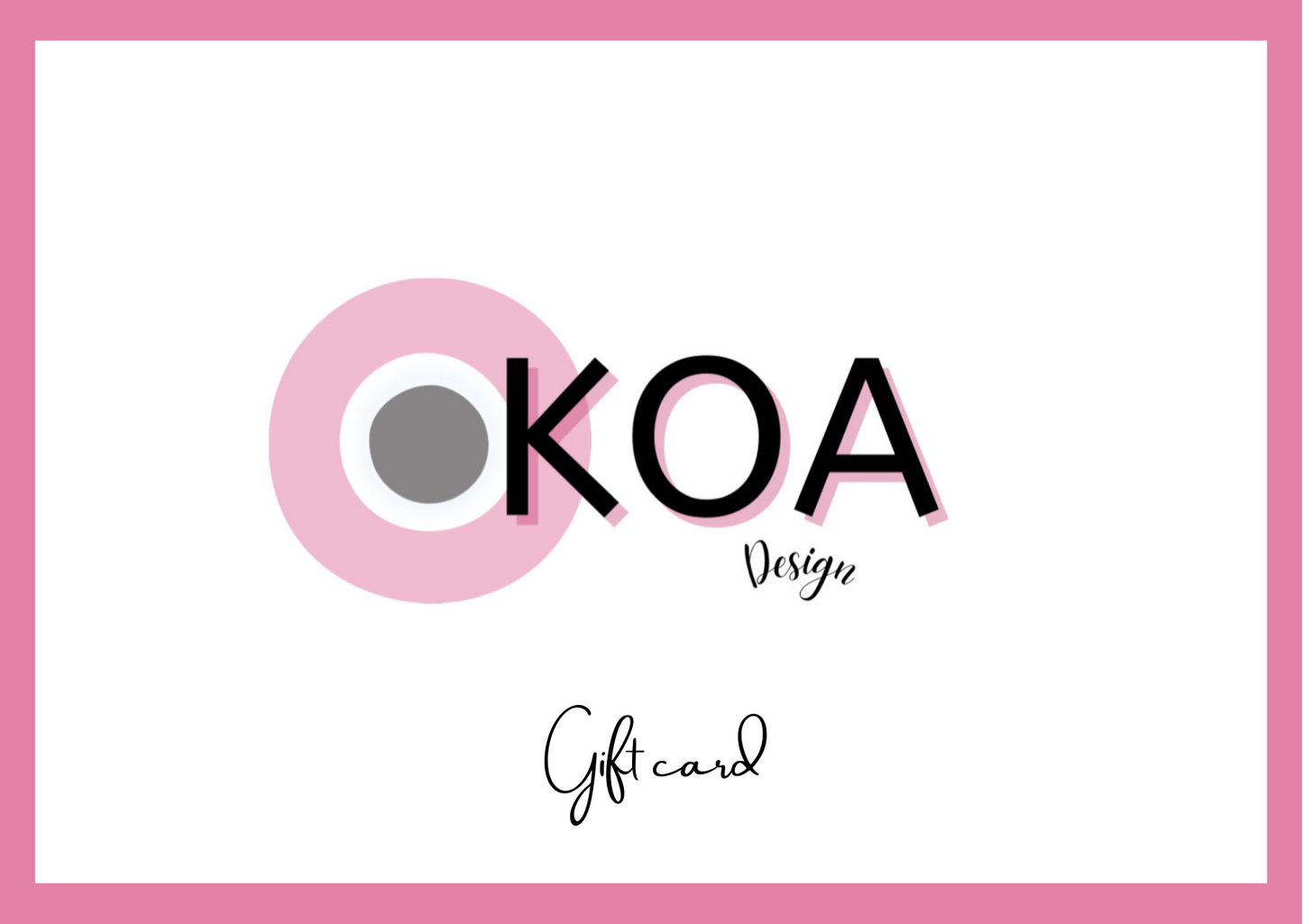 My KOA gift card